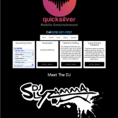 Quicksilver DJ Website Thumbnail